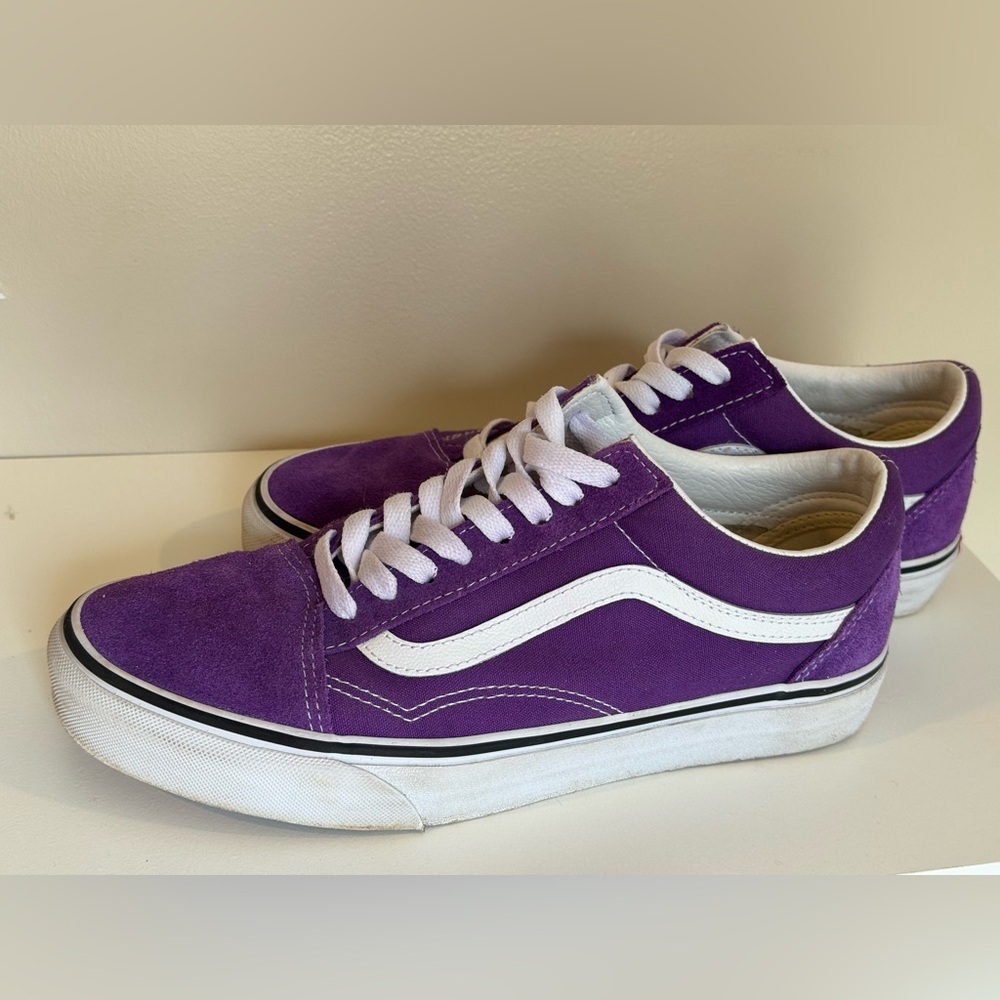 Vans Old Skool Purple Suede Canvas Sneakers Women’s | Size 10 - Picture 4 of 7